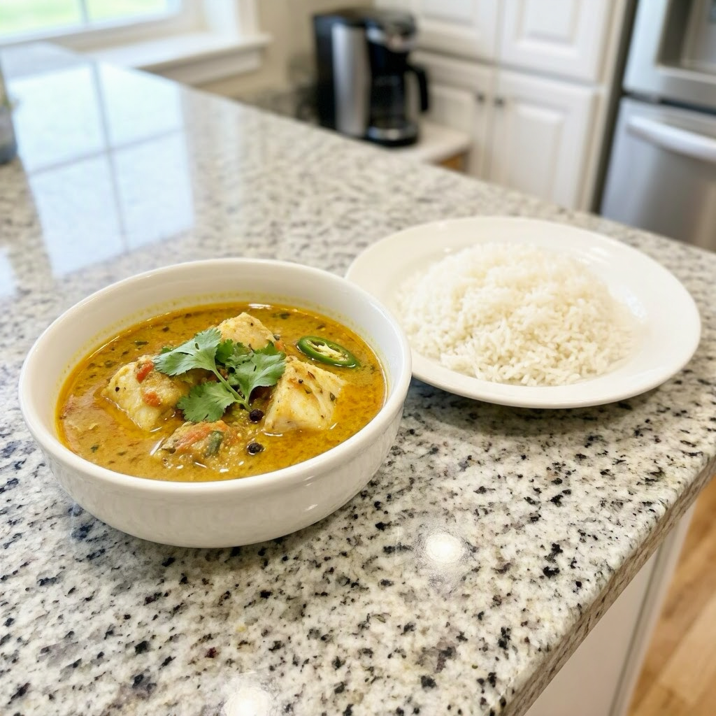 Macha Ko Tarkari (Nepali Fish Curry with Mustard Oil and Timur)